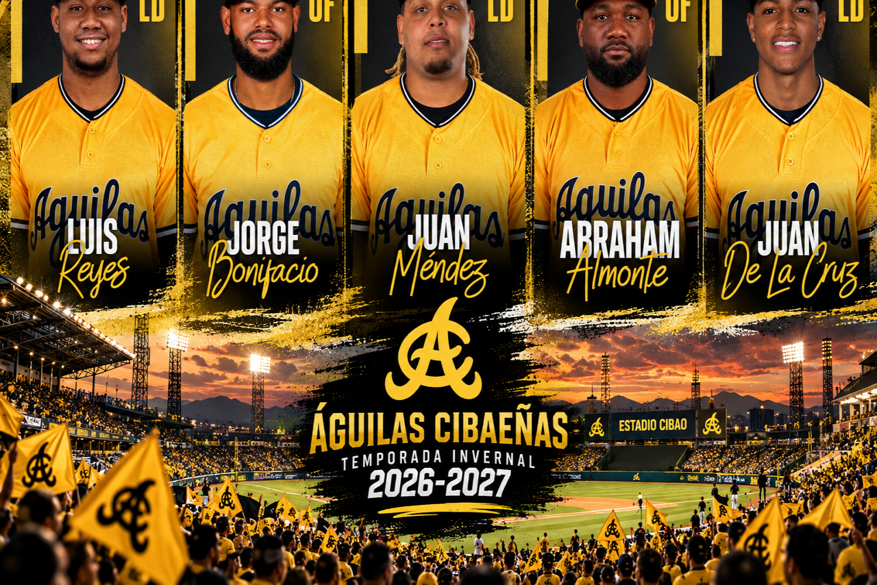 Águilas Cibaeñas agregan veteranía y profundidad al nido con cinco nuevas contrataciones.